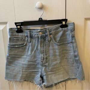 Madewell size 27 high rise denim short